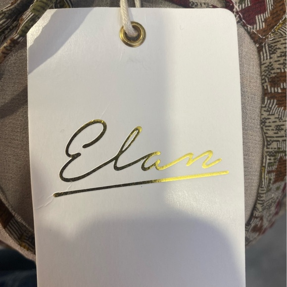 Elan Boho Smocked Long Sleeved Top size Medium - Picture 10 of 11